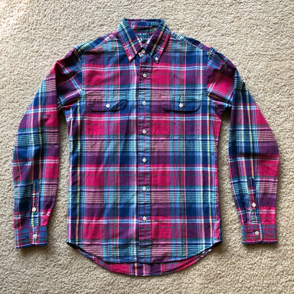 Ralph Lauren pastel plaid shirt